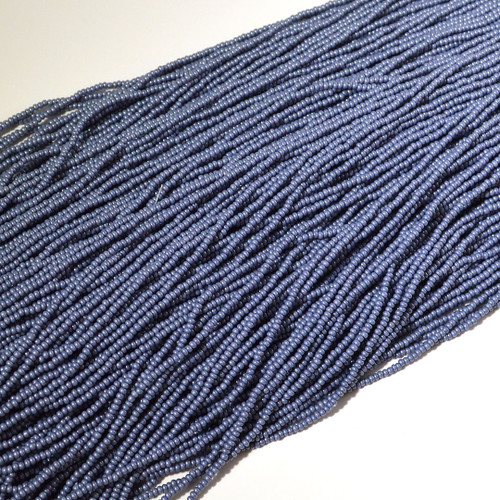 11/0 Pewter Opaque Matte Pearl Czech Seed Bead | Hank