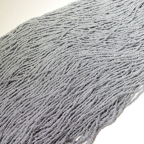 11/0 Silver Metallic Matte Czech Seed Bead | Hank
