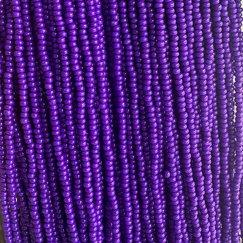 10/0 Terra Intensive Purple Czech Seed Bead sold by the Hank