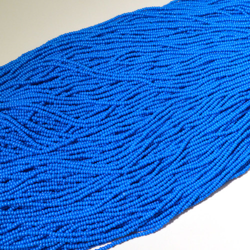 10/0 Terra Intensive Blue Czech Seed Bead | Hank