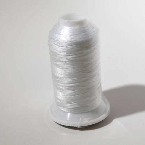 White Bonded Nylon Beading Thread | 500M Spool 
