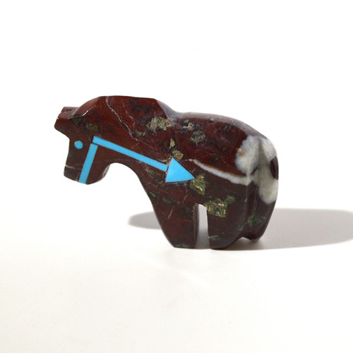 Bernard Laiwakete Horse Fetish | Red Marble #3
