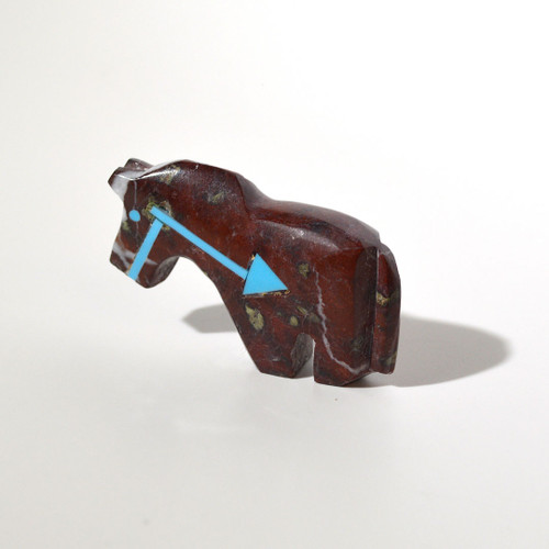 Bernard Laiwakete Horse Fetish | Red Marble #6