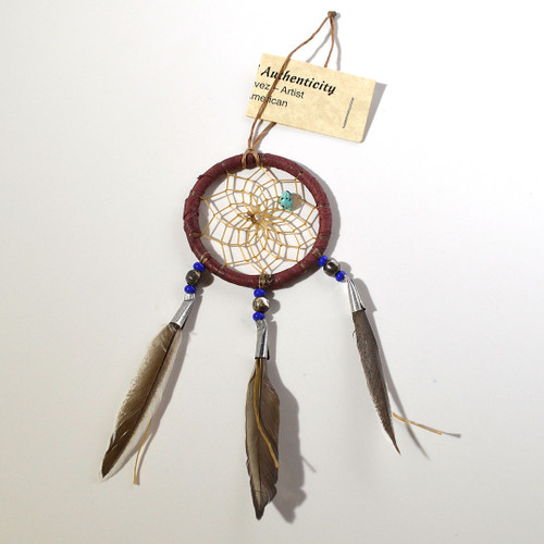 2" Maroon Tin Cone Dream Catcher