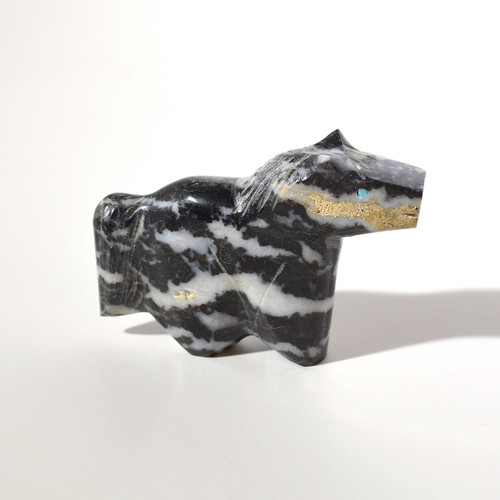 Leland Boone and Daphne Quam Horse Fetish | Zebra Marble