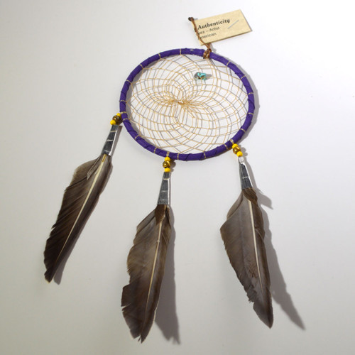 4" Purple Tin Cone Dream Catcher
