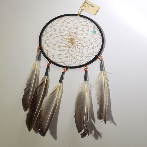 6" Black Tin Cone Dream Catcher
