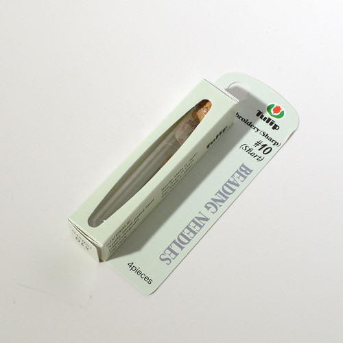 10/0 Tulip Beading Needle | Short and Sharp | Embroidery | 4 needles per tube