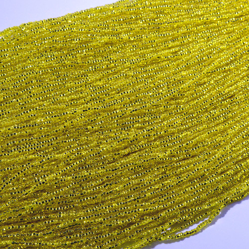 10/0 Silver Lined Yellow Seed Bead | Hank