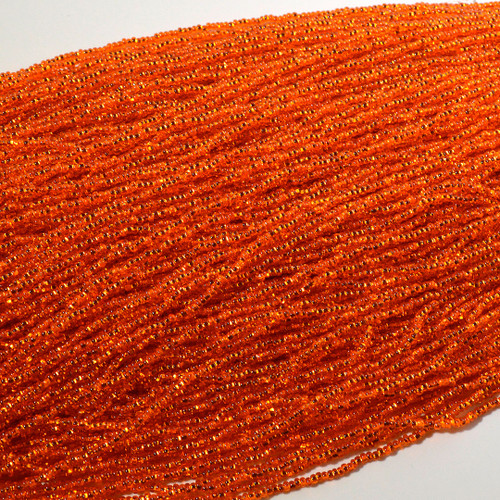 10/0 Silver Lined Orange Seed Bead | Hank
