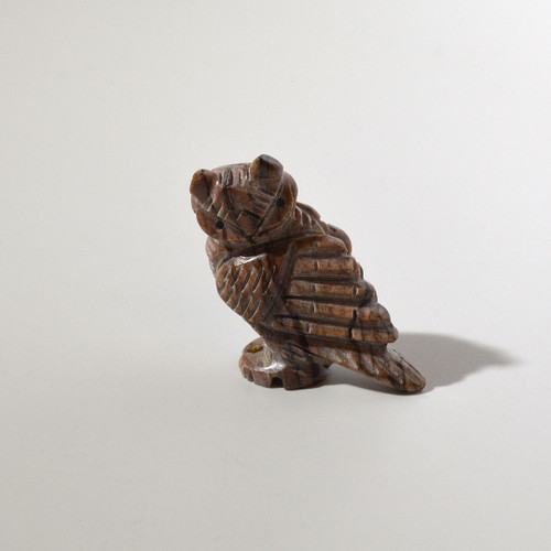 Albert Livingston Owl Fetish | Red Stripe Serpentine