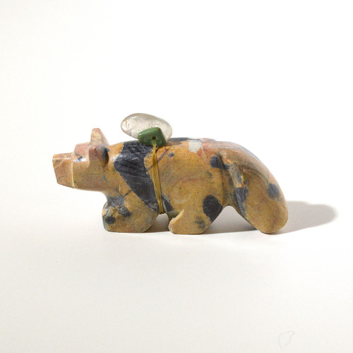 Burt Awelagte Wolf Fetish | Leopard Marble #3