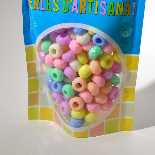 Pastel Multicolor Large hole beads