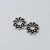 India Silver, 9mm Snowflake Spacer