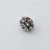 India Silver, 8x10mm Dotted Rope Round Bead | 3ct Bag