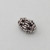 India Silver, 12x8mm Oblong Bead