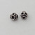India Silver, 8x8mm Open Work Bead