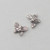 India Silver, 9x11mm Embossed Butterfly Bead