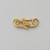 Vermeil, 9x20mm Decorative S-Hook Clasp 