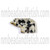 Dalmatian Jasper Walking Bear Beads | $1.10 Wholesale