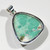 Variscite Freeform Sterling Silver Pendant 43x28mm