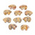 Leopard Skin Jasper Zuni Bear Bead 10 Count Bag