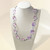 Swaroski Crystal and Amethyst Faceted Nuggets | 20 inches