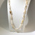 Mother of Pearl and Red Jasper Freeform Necklace