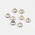 6mm Brushed Flat Coin Bead | 8ct Bag