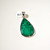 Malachite Sterling Wrapped Pendant | 41x25mm