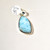 Larimar Sterling Silver Pendant 30x17mm | Sterling Wrapped