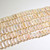 Peachy pearl Flat rectangles | 18x9mm