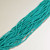 11/0 Green Turquoise Opaque Charlotte Cut Czech Seed Bead 