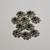  Sterling Silver Daisy Bead Thick | 7mm | 10 Count