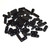 2 Hole Black Horn Bead Spacer, 50ct bag 