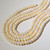10-12mm White Button Pearl Bead Strand | 16" Strand