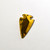 Gold Arrowhead Pendant Hematite 24x45mm