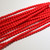 6mm Velvet Cherry Czech Glass Beads Strand | 8" Strand