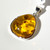 Amber and Sterling Silver Pendant 24 x 21 mm