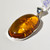 Amber and Sterling Silver Pendant 37 x 23 mm