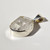Herkimer Diamond and sterling silver pendant 18x23mm