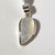 Rainbow Moonstone and sterling silver pendant 14x22mm