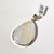 Rainbow Moonstone and sterling silver pendant 38x28mm