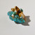 Wolf Pair Carved by Daisy Rose Leonard | Turquoise and picture jasper #2