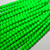 8mm Velvet Green Czech Glass Beads Strand | 8" Strand