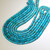 Turquoise Rondelle  8 x 5 mm on 16" strand. 