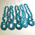 Turquoise graduated pedal beads | 8x13 to 16x27 mm 