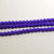 6mm Velvet Violet Czech Glass Beads Strand | 8" Strand