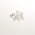  Silver filled jump rings 22GA 5mm 10 count