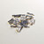 Sterling Silver Twist Tube bead 8x2mm | 25 count
